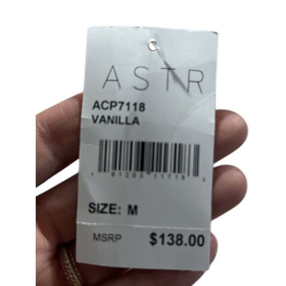 ASTR The Label Versailles Jumpsuit Vanilla White Wide Leg Ankle Women Small NEW - Picture 9 of 11